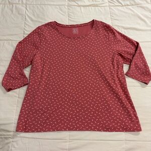 L.L. Bean Patterned Top